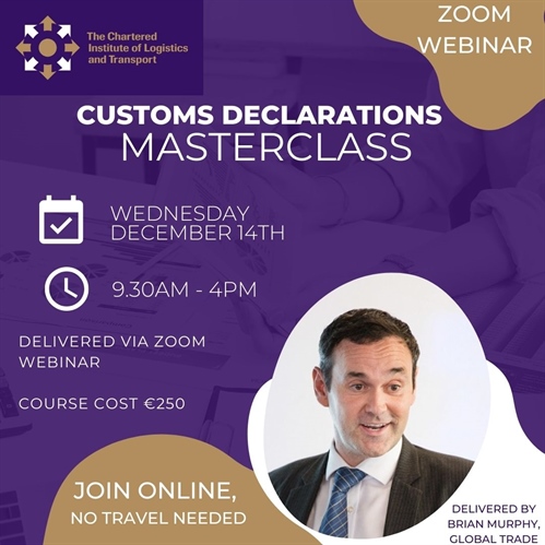 ONLINE Customs Declarations Masterclass
